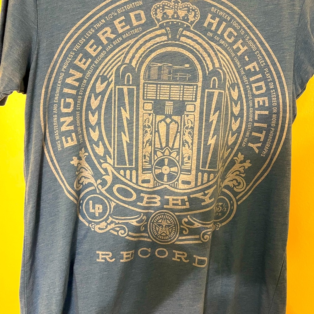 Obey, Size S, light Blue, Cotton